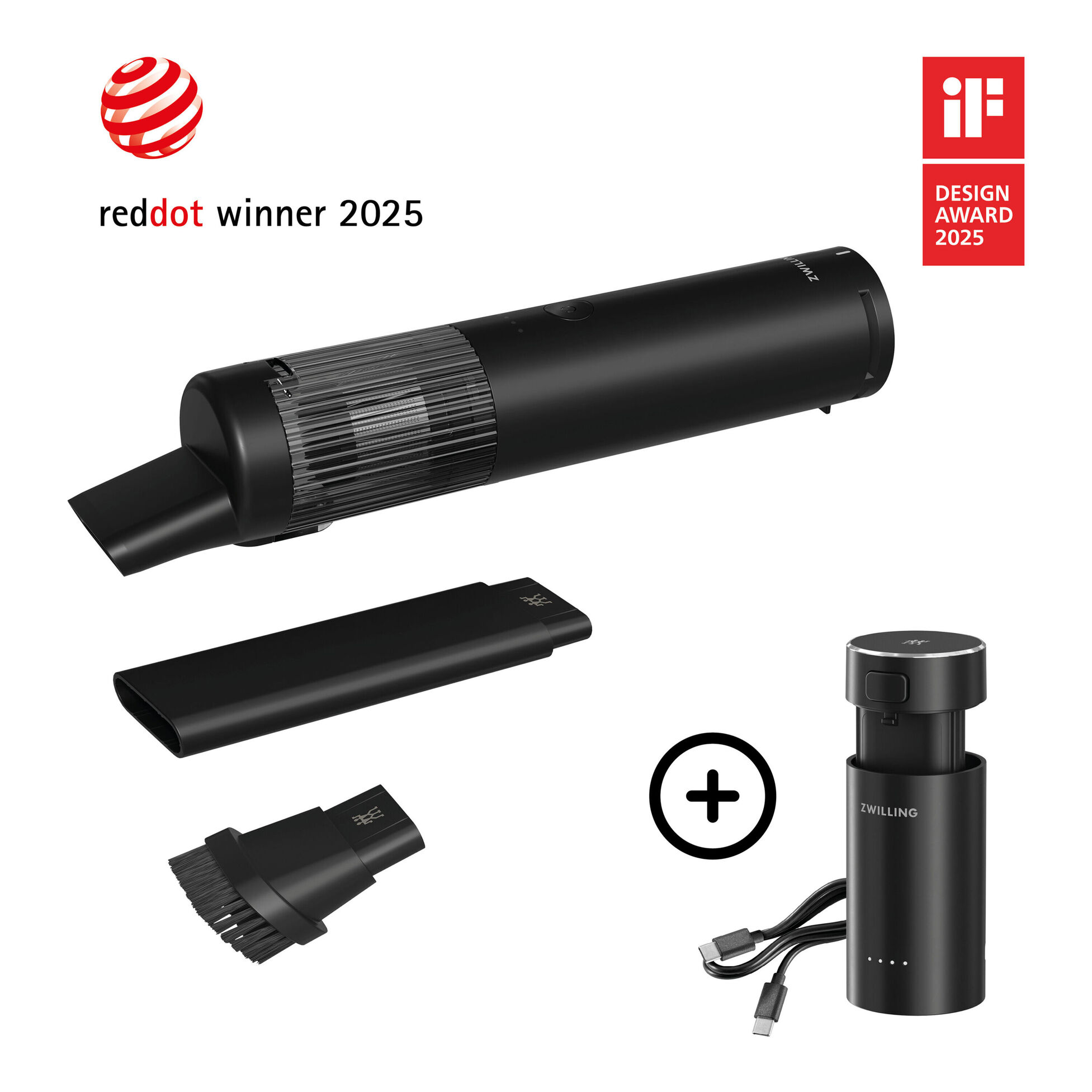 جارو شارژی زولینگ آلمان Zwilling XTEND mit Akku کاربرد برای آشپزخانه و ماشین